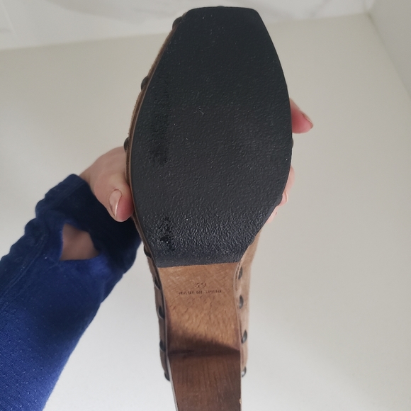 Castaner suede ankle booties with wooden sole & heel size 39 EU (made in Spain) - Picture 4 of 7